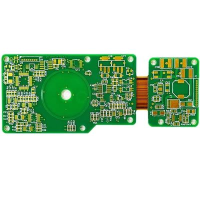 سعر جيد 2oz Rigid Flex PCB 8 Layer ENIG Green Cover Film أبيض 1.5 مم الانترنت