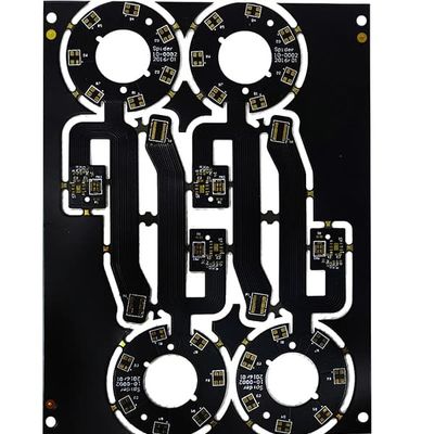 سعر جيد Flex 6 Layer PCB Board سماكة 0.6mm قناع لحام أبيض وأسود بالشاشة الحريرية الانترنت