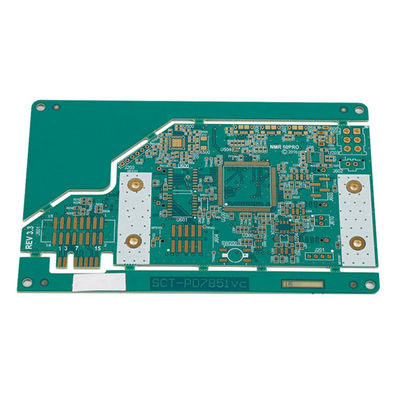سعر جيد HF دائرة مخصصة PCB Board 1.7oz روجرز PCB ENIG Green ROHS الانترنت