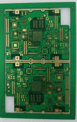 سعر جيد لوحة HDI PCB 6L 1OZ EING 0.1mm ثقب أصبع ذهبية خضراء قناع لحام للبيانات الانترنت