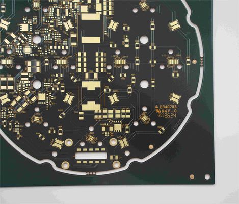 سعر جيد 2 طبقة PCB النحاس 2W / M * K قاعدة النحاس 1.6mm سمك الأسود Soldermask فصل حراري الانترنت