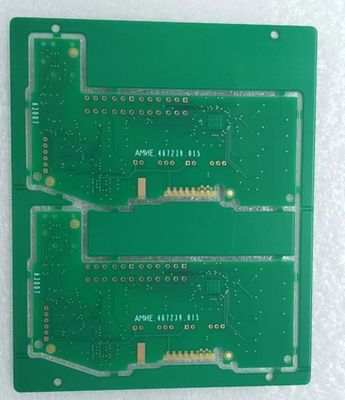 سعر جيد 1سمك اللوحة 6 ملم عينة PCB سريعة مع الغمر الذهب و الذهب أصابع السطح الانتهاء القناع الأسود الانترنت