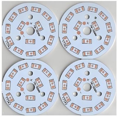 سعر جيد Aluminium PCB Board For LED Lighting Solutions With 1OZ White Soldermask الانترنت