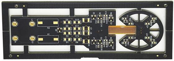 جودة لوحة دوائر مطبوعة صلبة ومرنة بلمسة نهائية سطحية من الذهب الغاطس مصنع